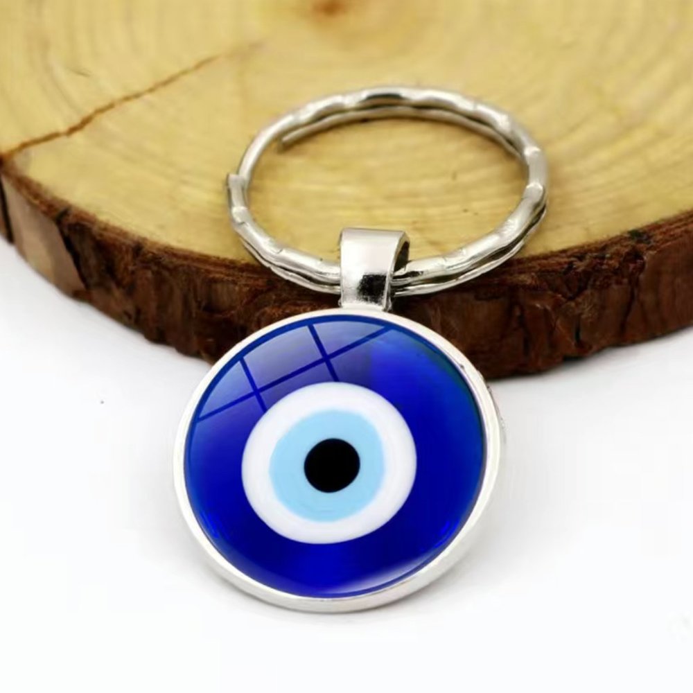 Amazing Blue Evil Eye Keychain - Negative Energy Protection NWT